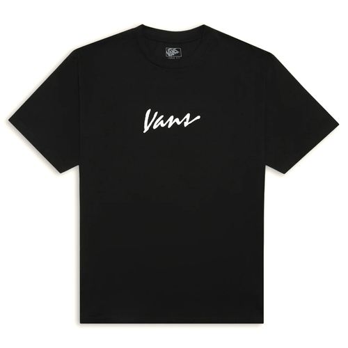 Camiseta Masculina Vans Classic Script Black White-V4703103140004- -1-